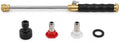 High Pressure Garden Hose Nozzle with 3 Spray Tips – Metal Pressure Washer Attachment for Garden Hose, Car Wash, Patio, Driveway & Outdoor Cleaning (Black) by Unknown
