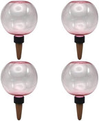 4 Pcs Self Watering Globes for Indoor Plants, Pink Ceramic Automatic Plant Waterer, Bubble Shaped Houseplant Irrigation System, 16.9 fl oz, 6.69 x 3.93 in for Potted Succulents, Flowering Plants by Unknown