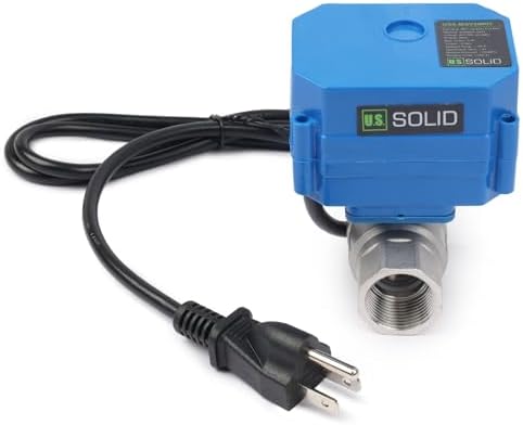 U.S. Solid 3/4" Motorized Ball Valve with US Plug 110VAC NSF Certified 304SS Electrical Ball Valve,Auto Return, Normally Closed (Pack of 12) - Image 6