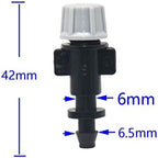 Garden Sprinkler Garden Gray Adjustable Atomizing Nozzle Drip Irrigation Sprayer Atomizing Nozzle with Three-Way Barb Threaded Connector 100PCS (Color : A) - Image 5