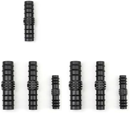 15mm 18mm 24mm PE Barb End Connectors Couplings Straight Tee Connector Micro Drip Irrigation Tube Repair Fitting Garden Watering(Straight,24MM_10 PIECES) by Unknown