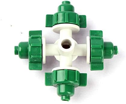 Garden Sprinkler 4 Way Mist Nozzle Greenhouse Cooling Irrigation System by Unknown