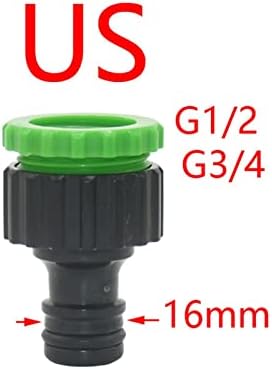 Hose Connector Adapter Garden Quick Coupling 1/2 3/4 1 Inch Female To 5/8 Inch Faucet Quick Coupling Adapter Car Wash Water Gun Accessories 50 Pieces (Color : US) - Image 7