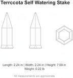 Terracotta Self Watering Spike for Plants, Natural Clay Irrigation Stake Fits Standard Bottles, 7.1 Inch Garden Dripper for Indoor Potted Plant Care (1 Pack) - Image 7