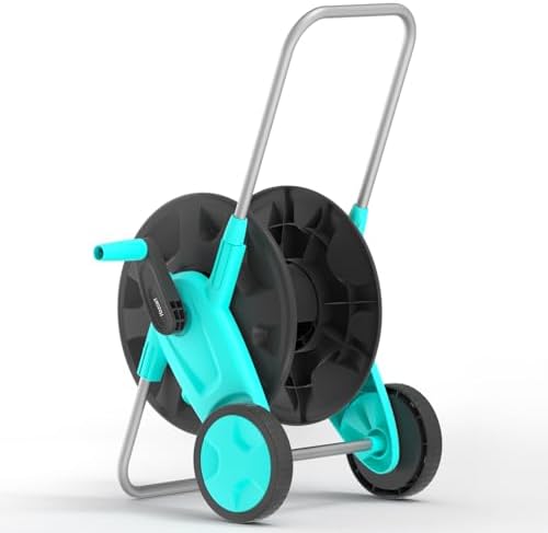 Garden Hose Reel Cart, Hold Up to 75-100 Ft of 5/8 Inch Hose by Unknown