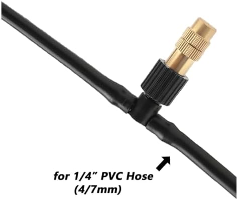 10–100Pcs Adjustable Brass Spray Nozzles with 1/4" Tee Joint - Image 6
