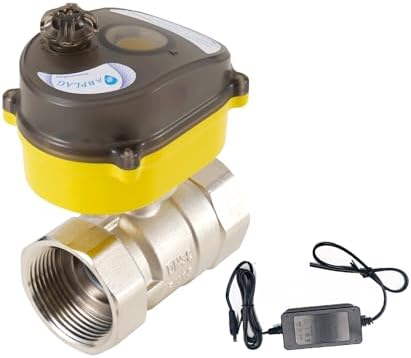 Smart electric ball valve, 1 1/4 inch full-bore ball valve, Tuya APPwifi water shut-off valve, actuator 24V AC110V-230V power adapter, automatic backflow setting. Timing water valve DN32MM - Image 2