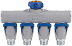 Teal Turtle Aluminum 4-Way Connector Hose Shutoff Manifold, 2-Pack - Image 2