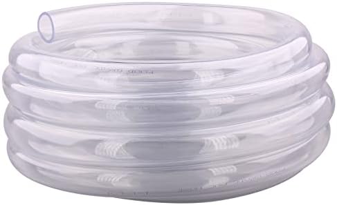DERNORD PVC Tubing 1"ID X 1 1/4"OD Flexible Clear Vinyl Hose 25 Feet for Food Grade by DERNORD