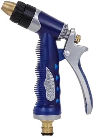 Garden Hose Nozzle, Full Alloy & Brass, 5-Stage Adjustable, 360° Rotation by Unknown