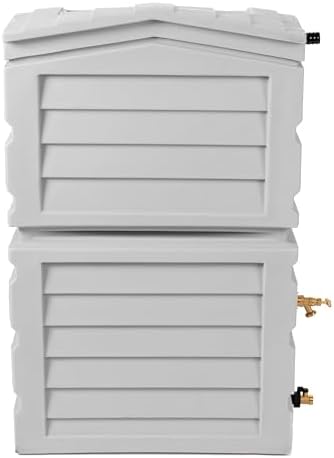 RTS Home Accents 25-Gallon Rainwater Collector Shed, Slate Grey by RTSCompaniesInc
