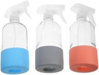 Cabilock 3 Pack 500ml Glass Spray Bottle with Silicone Base for Plants by cabilock
