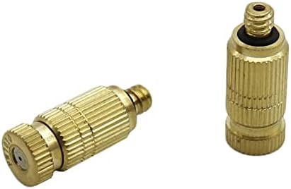 Watering Potted Plants Bottle Caps Spilli Brass High Pressure Mist Cooling Nozzle with External Thread Garden Tools and Equipment Industrial System 1 Piece(0.4 mm) by Unknown