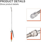 All Metal 29 Inch Sprayer Wand with Locking Handle, Stainless Steel Hose End Sprayers with 2 Brass Barbs for 3/8 and 1/4 Inch Hoses, Adjustable Mist to Stream Nozzles for Garden Irrigation(2set) - Image 5