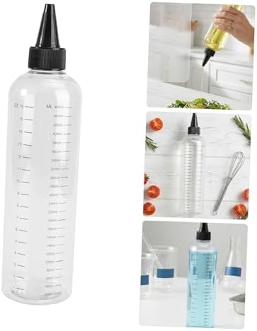 Hemoton 8pcs Oz Plastic Squeeze Bottle with Measurements, Graduated Pet Sauce Dispenser Bottle for Precise Dispensing and Reusable Use in Laboratory and Daily Storage - Image 7