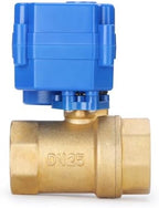U.S. Solid Motorized Ball Valve- 1" Brass Ball Valve with Standard Port, 9-24V AC/DC and 2 Wire Auto Return Setup, Normally Open - Image 6