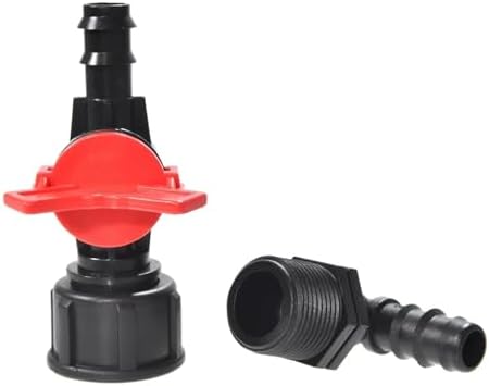 1 Set 16mm 1/2" Garden Hose Splitter Tee Reducer Barb Connector with Tap Valve 3-Way Fitting for Drip Irrigation System(B) - Image 6