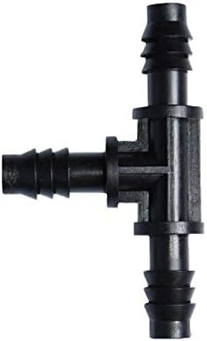 Quick Connect Garden Hose 8/11 Hose Tee Water Divider 3/8" 4-way Cross Connector Garden Water Pipe Irrigation Tee Barb Drip Irrigation Accessories 100 Pieces (Color : 1/8" to 3/8" Two way) - Image 4