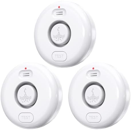 RUIKORING Water Leak Detector for Home 3 Pack, Driping Leakage Detectors by RUIKORING