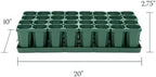 Vego garden Seedling Suite Products, 8 Pack Standard Seedling Trays with 10" x 20" Bottom Watering Trays - Image 2