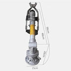 McbeAn Farm Irrigation Spray Gun, Agriculture Farm Irrigation Sprinkler, 360° Rotating Water Spray, Adjustable Elevation Angle, Water Spray Pressure Adjustable from 3-8bar, for Farms, Orchards - Image 7