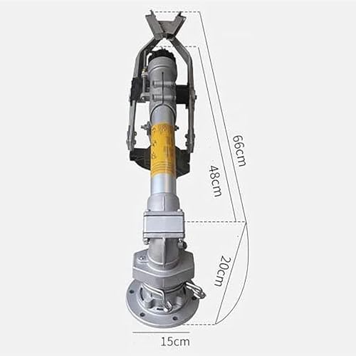 McbeAn Farm Irrigation Spray Gun, Agriculture Farm Irrigation Sprinkler, 360° Rotating Water Spray, Adjustable Elevation Angle, Water Spray Pressure Adjustable from 3-8bar, for Farms, Orchards - Image 7