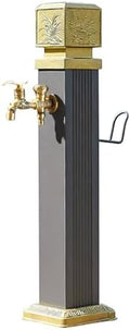 Freestanding Garden Water Column, Frost Free Hydrant, Floor-Standing Tap with Hose Holder, Sun and Cold Protection, for Irrigation and Watering(74cm/29.1in) by Unknown