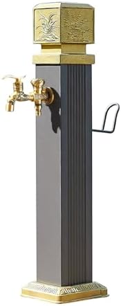 Freestanding Garden Water Column, Frost Free Hydrant, Floor-Standing Tap with Hose Holder, Sun and Cold Protection, for Irrigation and Watering(74cm/29.1in) by Unknown