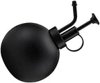 Xmas Stainless Steel Watering Can 500ml Black, Fine Spray for Plants by HAKIDZEL