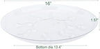 6 Pack Heavy Duty Clear Plastic Plant Saucer Drip Trays for pots,Large Planter Drainage Tray Flower Pot Saucer Water Drainage Tray (16 inch) - Image 2