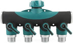 1-2-4 Way Heavy Duty Garden Hose Splitter Faucet Splitter, Outdoor Faucet Splitter Adapter For Water Hose, Water Spigot Splitter(4 Way USA) - Image 7