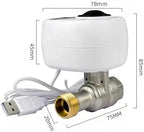 WiFi Intelligent Ball Valve Automatic Water Shut-Off Valve Support APP Control/3 Timing Modes/Water and Gas Leakage Alarm(DN15) - Image 2