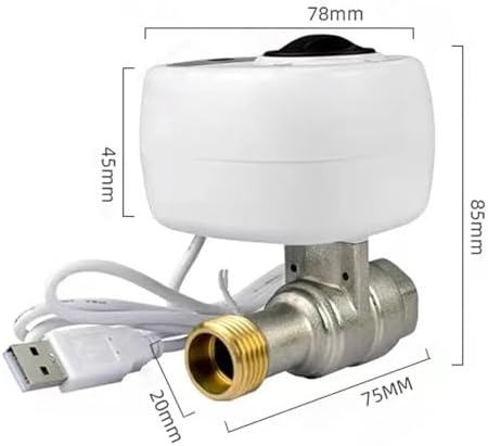 WiFi Intelligent Ball Valve Automatic Water Shut-Off Valve Support APP Control/3 Timing Modes/Water and Gas Leakage Alarm(DN15) - Image 2