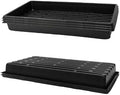 RooTrimmer Plant Growing Nursery, Standard 1020 Trays Plastic Sturdy Farmer Self Seedling Tray for Microgreens Indoor Nursery Pots Transplantation (5-Pack, 21.6"×11.2", 2.52" Deep, no Holes) by RooTrimmer
