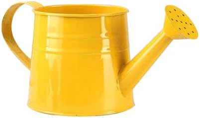 Galvanized Shower Bucket Tinplate Watering Kettle Small Flower Pot Indoor Outdoor Watering Can Garden Container with Handle (E, One Size) - Image 7