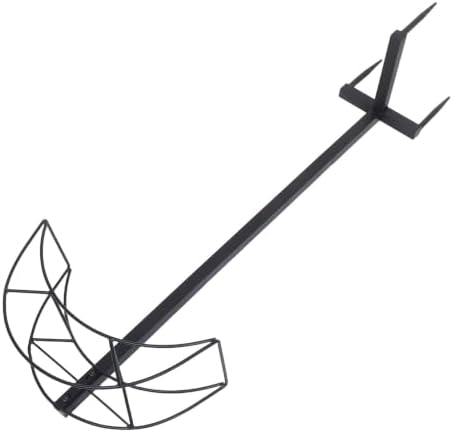 Toyvian Freestanding Garden Hose Holder Black Iron Hose Storage Rack Stand with Detachable Stake for Outdoor Patios Spacesaving Solution Prevents Tangling by Toyvian