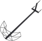 Toyvian Freestanding Garden Hose Holder Black Iron Hose Storage Rack Stand with Detachable Stake for Outdoor Patios Spacesaving Solution Prevents Tangling by Toyvian
