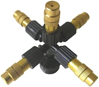 Garden Lawn Sprinkler Irrigation System 1 Piece of 5 Heads Micro-Irrigation System Mist Cooling Nozzle Garden Greenhouse Adjustable and Shut Down Spray Nozzle - Image 2