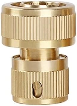1pcs Heavy Duty Brass Water Spray Gun, Adjustable High Pressure Garden Hose Nozzle(Quick Connector 34) by Unknown