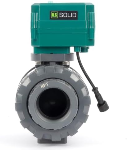 U.S. Solid 1-1/2" Smart WiFi UPVC Motorized Ball Valve, Automatic Water Shutoff, App Remote Control with Real-Time Status Feedback, IP65 Water-Resistant, 5V DC USB Powered - Image 4