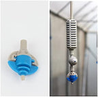 Garden Lawn Sprinkler Irrigation System 5pcs Length 50cm Atomized Micro-Sprinkler Irrigation Set Automatic Rotating Sprinkler Equipment Gardening Greenhouse (Color : White) - Image 6