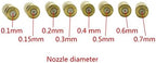 Garden Lawn Sprinkler Irrigation System Brass High Pressure Mist Cooling Nozzle with External Thread Garden Tools and Equipment Industrial Cooling System 1 Piece (Color : 0.15 mm) - Image 4