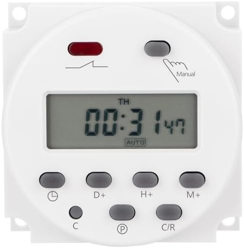 Timer Switch, AC 110V 16Amp, Programmable Timer Time Relay Switch - Image 5