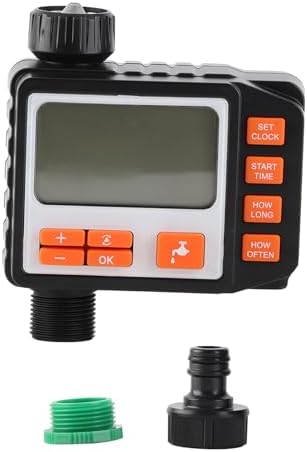 Yoidesu Automatic Watering Timer Irrigation Controller, LCD Display Digital Electronic Water Timer for Garden Sprinkler System, Outdoor Hose with Programmable Schedule, - Image 6