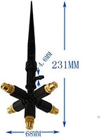 Garden Brass Misting Nozzle Water Sprayer Irrigation Atomizing Barbed 5Pcs - Image 2
