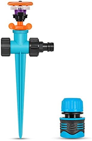 360 Degree Automatic Garden Sprinklers Watering Grass Lawn Rotary Nozzle Rotating Water Sprinkler System Supplies 1Pc by Unknown