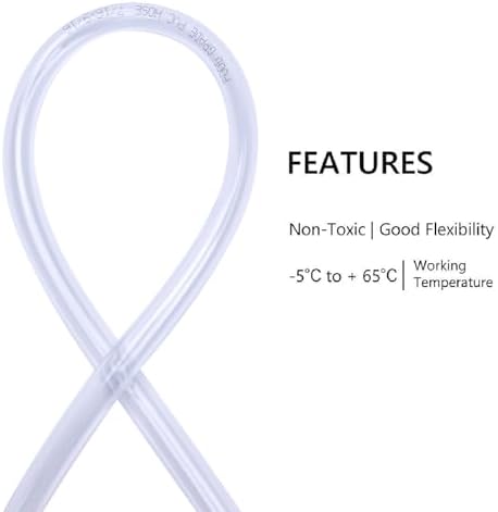 DERNORD PVC Tubing 7/16"ID X 9/16"OD Flexible Clear Vinyl Hose 50 Feet for Food Grade - Image 3