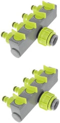 Sosoport 2pcs Garden Hose Adapter Connector Way Hose Splitter Faucet Manifold for by Sosoport