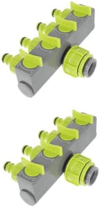 Sosoport 2pcs Garden Hose Adapter Connector Way Hose Splitter Faucet Manifold for by Sosoport