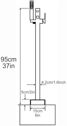 Stainless Steel Freestanding Hose Stand for Outdoor Faucet Vertical Garden Water Column for Yard Outdoor Spigot Hose Bib Holder (D 2 Holes Column with(D 2 Holes Column with Spray Gun) - Image 5
